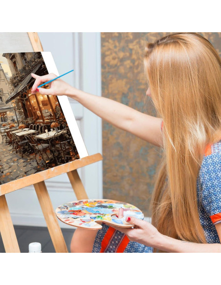 Kit de Pintura por Números Offito - Café en la Calle 40.6x50.8 cm