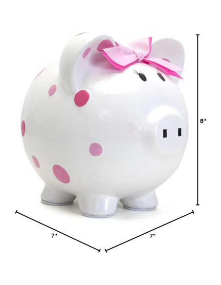 Hucha de Cerámica Rosa Child to Cherish 20.32x17.78 cm