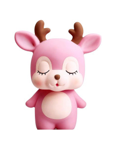 Alcancía Irrompible Ciervo Rosa H&W 19.3x10.2x15.2 cm