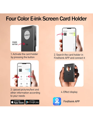 Billetera Inteligente HPSH Air con Pantalla E-Ink y RFID