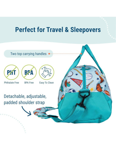 Bolsa de viaje Wildkin para niños 45.72x22.86x22.86 cm