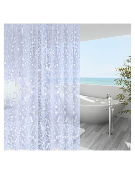 Forro de Cortina de Ducha WellColor 91x183 cm EVA Translucido