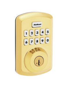 Cerradura Electrónica Kwikset Powerbolt 2 SmartCode Latón