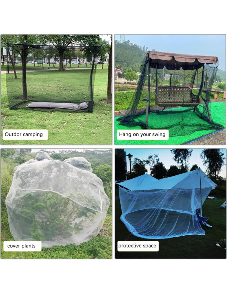 Cortinas de Cama con Dosel Mengersi Negro 80x40x80 cm para Twin