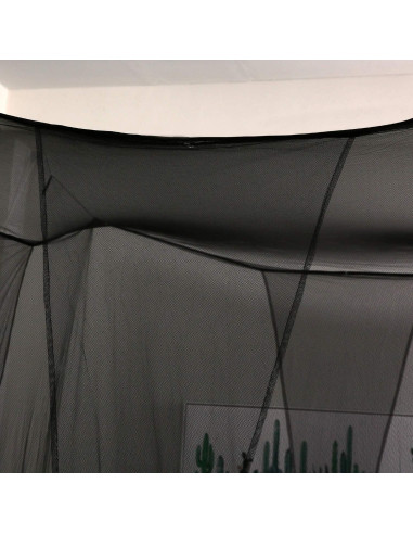 Cortinas de Cama con Dosel Mengersi Negro 80x40x80 cm para Twin