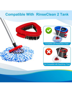 Cabezal de Mopa y Cepillo Pkulater para RinseClean Azul 2