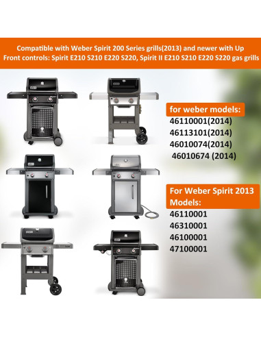 Insert de Plancha BBQ-PLUS para Parrillas Weber Spirit 200