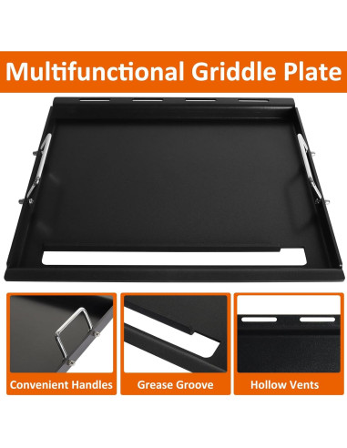 Insert de Plancha BBQ-PLUS para Parrillas Weber Spirit 200