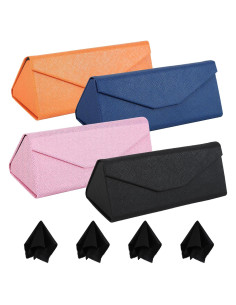 Estuche para Gafas Roran 4 Pack Plegable con Paños de Limpieza