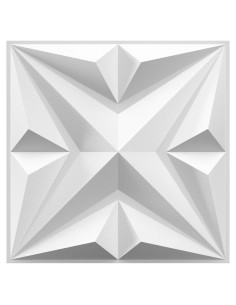 Paneles de Pared 3D MIX3D Estrella PVC 30x30cm 33 Piezas