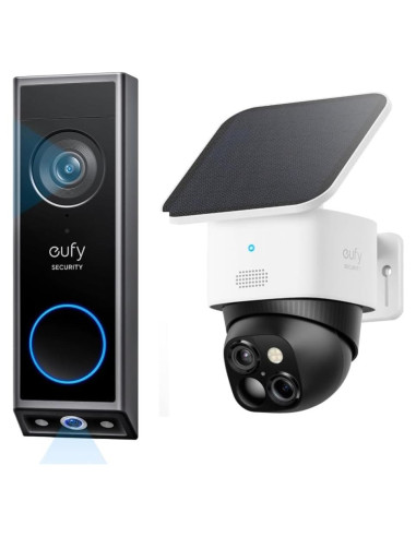 Timbre de Video eufy E340 con SoloCam S340, 2K HD, Batería