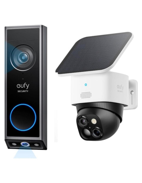 Timbre de Video eufy E340 con SoloCam S340, 2K HD, Batería
