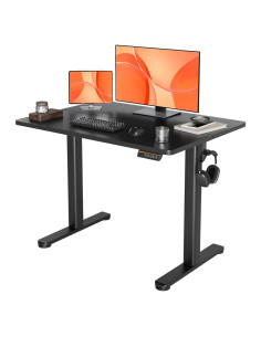 Escritorio de pie eléctrico YDN negro 40x24" ajustable altura
