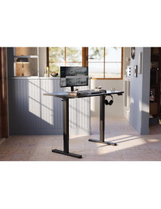 Escritorio de pie eléctrico YDN negro 40x24" ajustable altura 2