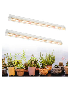 Luces de Crecimiento LED 5000K 42.67cm 20W 2 Piezas HongHu