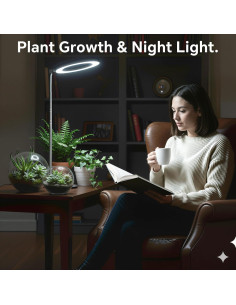 Luz de Cultivo de Escritorio GTRUIIDY Ajustable 3 Modos 10 Brillos 2