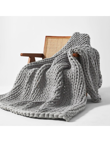 Manta con Peso SLEEP ZONE 101.6x127 cm Algodón Gris 2.88 kg