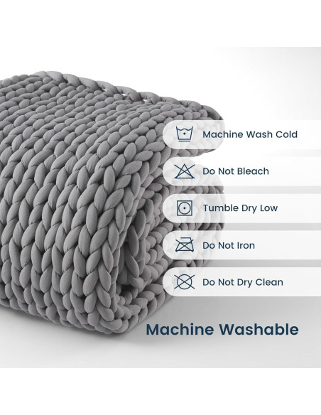 Manta con Peso SLEEP ZONE 101.6x127 cm Algodón Gris 2.88 kg