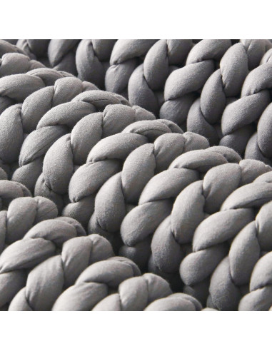 Manta con Peso SLEEP ZONE 101.6x127 cm Algodón Gris 2.88 kg