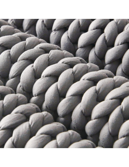 Manta con Peso SLEEP ZONE 101.6x127 cm Algodón Gris 2.88 kg