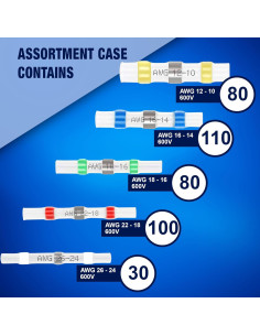 Kit de Conectores de Cable 400pcs Nuevo Age KableSeal AWG 26-10 2