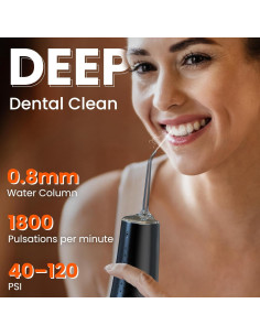 Irrigador Oral Portátil Maohaha CY-1922 300ml Recargable 2