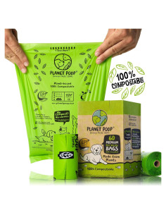 Bolsas Compostables para Perros PLANET POOP - 60 Unidades