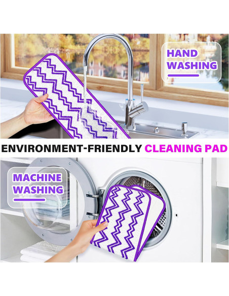 Paños de Mopa Reutilizables ILAVCLEAN 6 Unidades Microfibra
