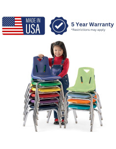 Sillas Apilables Berries 8142JC6003 Azul - Paquete de 6 2