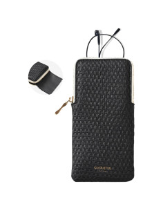 Estuche para Gafas Cockatoo Negro Delgado 16.5x7.5cm