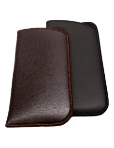 Funda para Gafas Calabria - Cuero PU y Fieltro - 2 Pzs