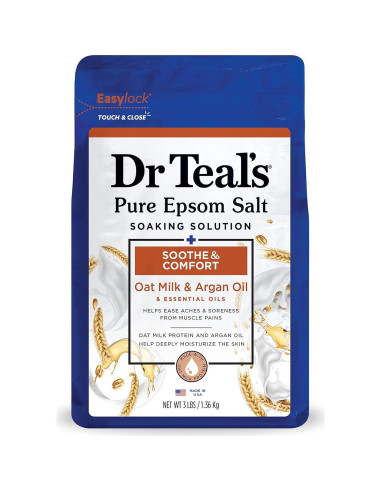 Baño Espumoso Dr Teal's 1008 ml + Remojo Sal Epsom 1.36 kg