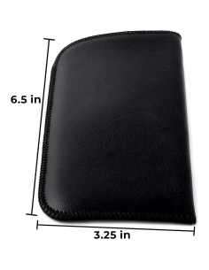 Funda para Gafas Calabria - Cuero PU y Fieltro - 2 Pzs 2