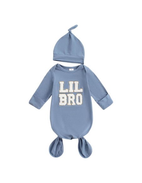 Merqwadd Gown Knotted Romper Bebé 0-3 Meses Salida Hospital