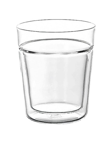 Vaso Doble Pared Hario Twin Rock 260ml Vidrio Transparente