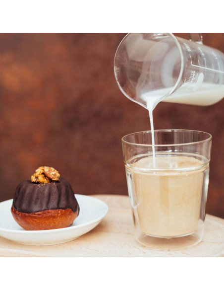 Vaso Doble Pared Hario Twin Rock 260ml Vidrio Transparente