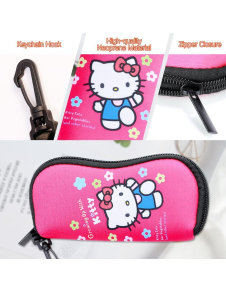 Estuche Kawaii para Gafas PERFECTSIGHT Rosa Neopreno