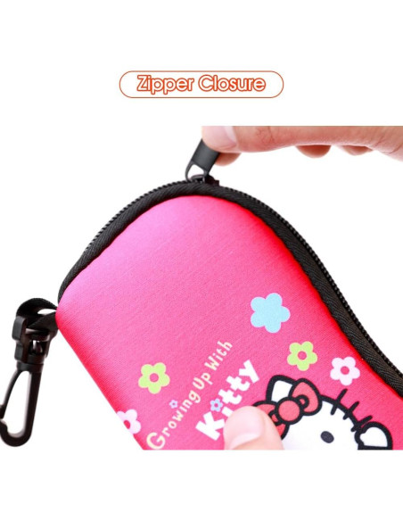 Estuche Kawaii para Gafas PERFECTSIGHT Rosa Neopreno