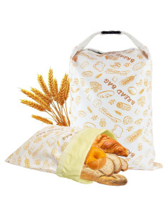2 Bolsas de Pan de Cera de Abeja HelixTrim 43 cm Reutilizables