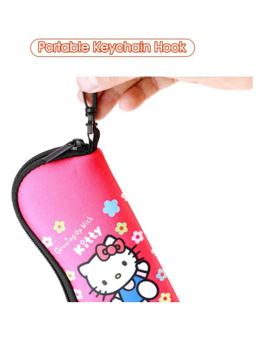 Estuche Kawaii para Gafas PERFECTSIGHT Rosa Neopreno