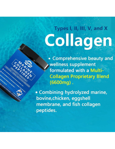 Polvo de Colágeno Marino Suiyilary 300g - Salud Piel, Cabello y Uñas