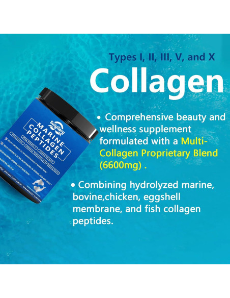Polvo de Colágeno Marino Suiyilary 300g - Salud Piel, Cabello y Uñas