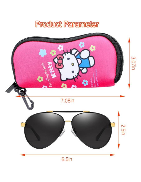 Estuche Kawaii para Gafas PERFECTSIGHT Rosa Neopreno