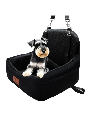 Asiento de coche para perros VERGODPRO negro 48x44cm antideslizante