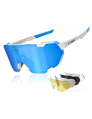 Gafas de Ciclismo X-TIGER 5 Lentes UV400 Polarizadas