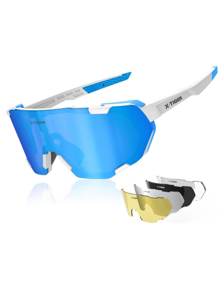 Gafas de Ciclismo X-TIGER 5 Lentes UV400 Polarizadas Gafas de Ciclismo X-TIGER 5 Lentes UV400 Polarizadas