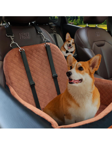 Asiento de coche para perros VERGODPRO negro 48x44cm antideslizante
