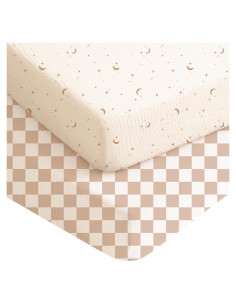 Sábanas de Muselina Konssy para Cuna Estándar 2 Piezas