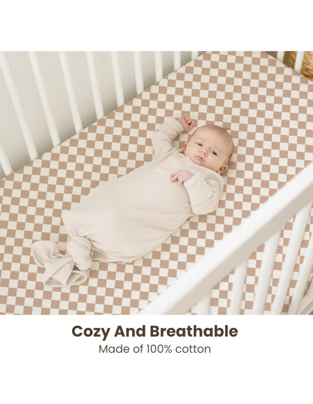 Sábanas de Muselina Konssy para Cuna Estándar 2 Piezas