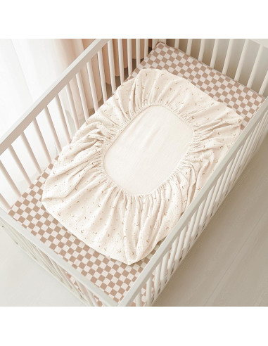 Sábanas de Muselina Konssy para Cuna Estándar 2 Piezas